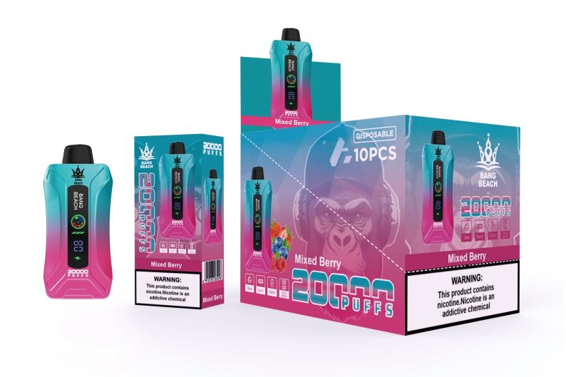 Bang Box Shop - Bang Beach Vape à écran intelligent de 20 000 bouffées J80R45 baies mélangées