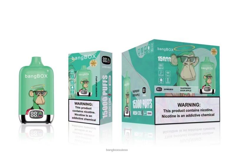 Bang Box Prix - Bang Box 15000 bouffées J80R442 pomme aigre-framboise