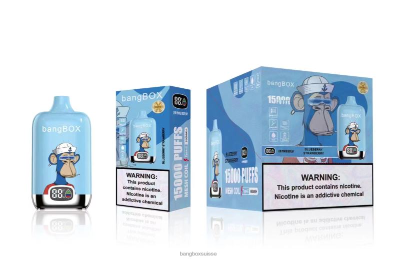 Bang Box Shop - Bang Box 15000 bouffées J80R438 fraise myrtille