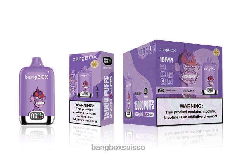 Bang Box Shop - Bang Box 15000 bouffées J80R449 gelée de raisin