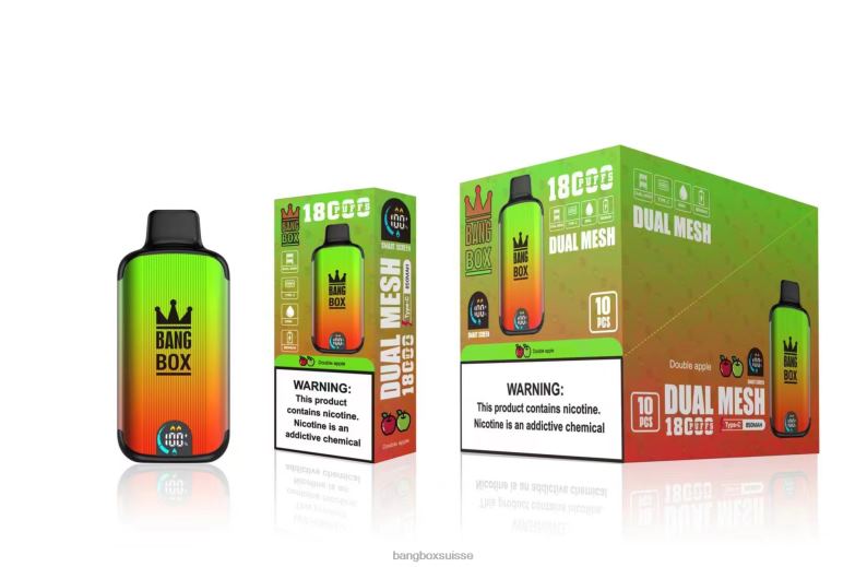 Bang Box Shop - Bang Box 18000 bouffées J80R493 double pomme