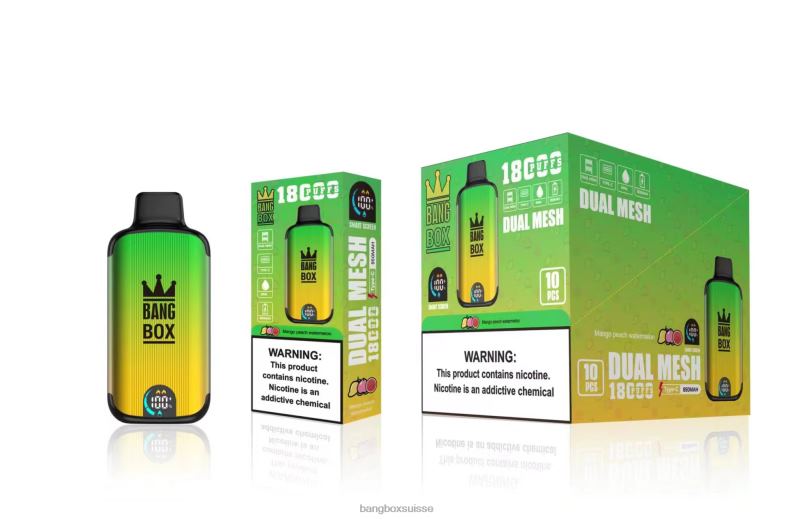 Bang Box Suisse - Bang Box 18000 bouffées J80R489 mangue pêche pastèque