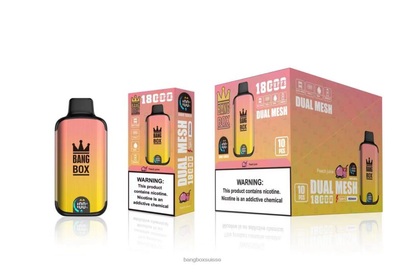 Bang Box Zurich - Bang Box 18000 bouffées J80R491 jus de pêche