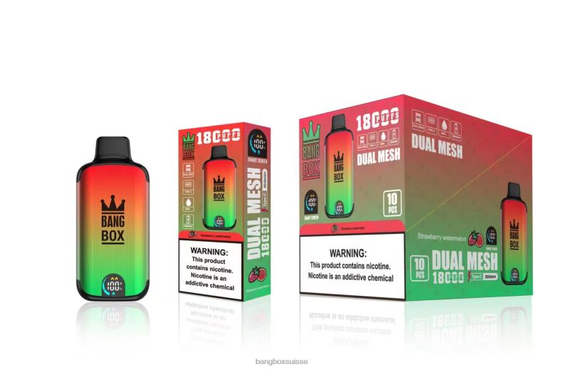 Puff Bang Box Avis - Bang Box 18000 bouffées J80R488 pastèque fraise