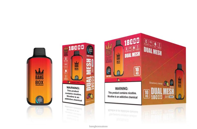 Puff Bang Box Avis - Bang Box 18000 bouffées J80R499 mangue fraise