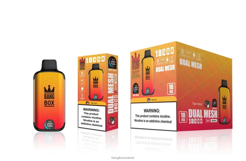 Vape Bang Box Avis - Bang Box 18000 bouffées J80R494 sang de tigre