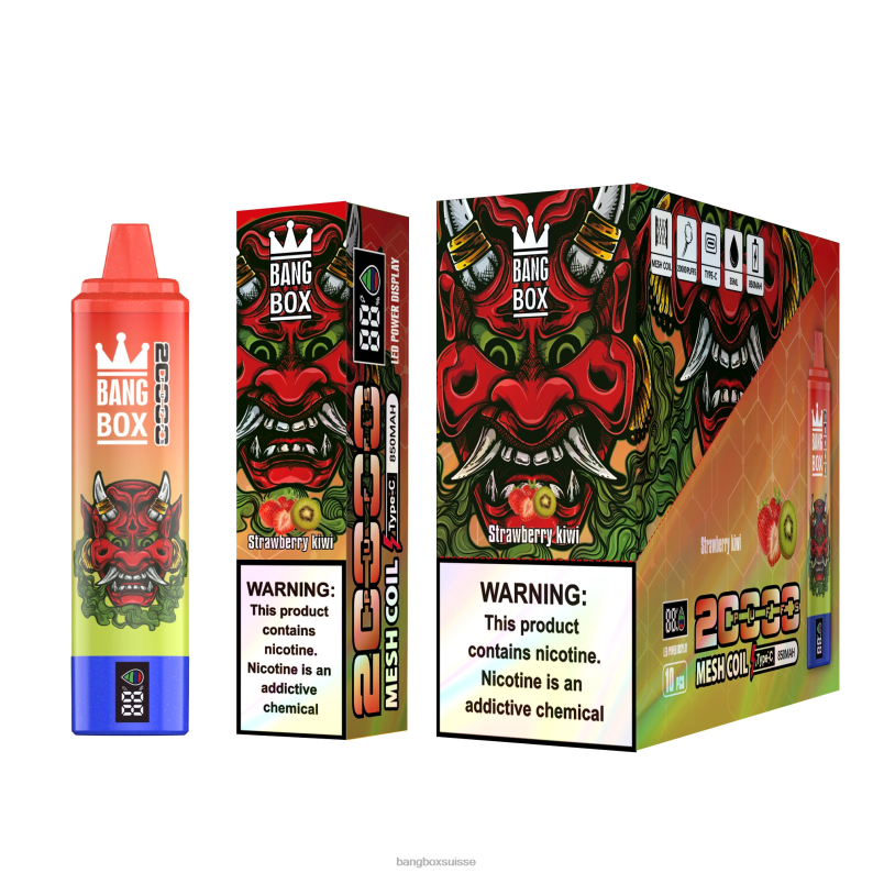Cigarette Bang Box - Bang Box Écran intelligent de 20 000 bouffées J80R451 fraise-kiwi