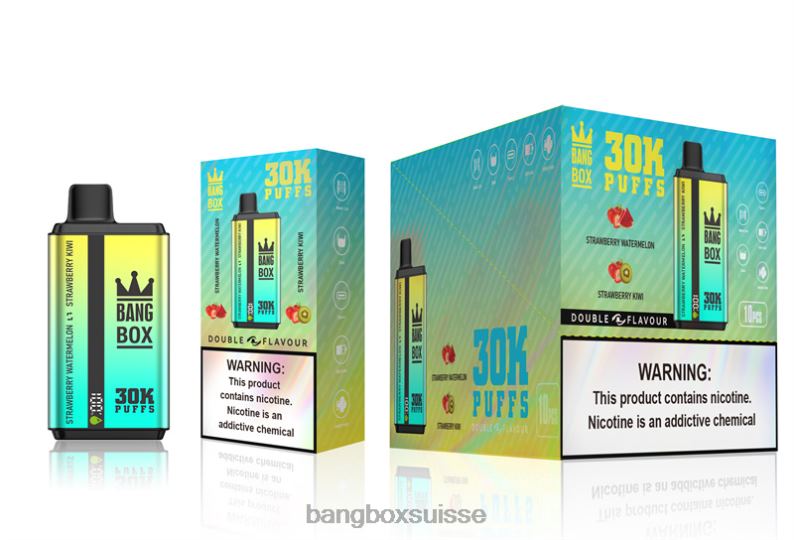 Bang Box Prix - Bang Box 30 000 bouffées double saveurs J80R464 fraise pastèque & fraise kiwi