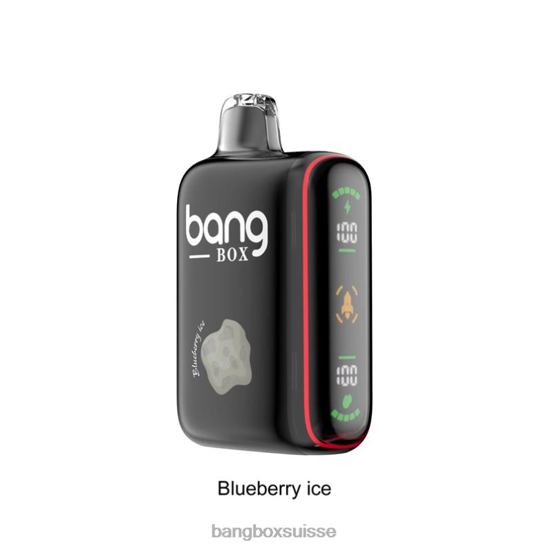 Bang Box Puff - Bang Box Affichage de puissance intelligent de 9 000 à 18 000 bouffées J80R432 glace aux myrtilles