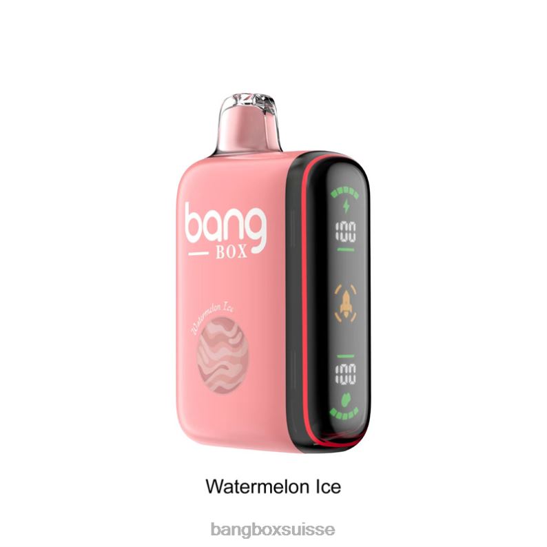 Bang Box Suisse - Bang Box Affichage de puissance intelligent de 9 000 à 18 000 bouffées J80R434 glace à la pastèque