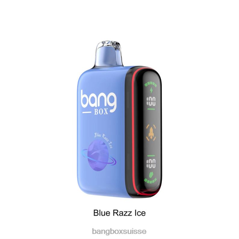 Bang Box Vape - Bang Box Affichage de puissance intelligent de 9 000 à 18 000 bouffées J80R426 glace bleue