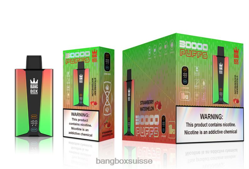 Bang Box Prix - Bang Box Écran intelligent de 30 000 bouffées J80R475 pastèque fraise