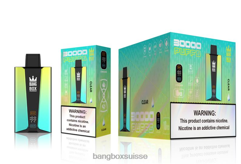 Bang Box Puff - Bang Box Écran intelligent de 30 000 bouffées J80R476 clair