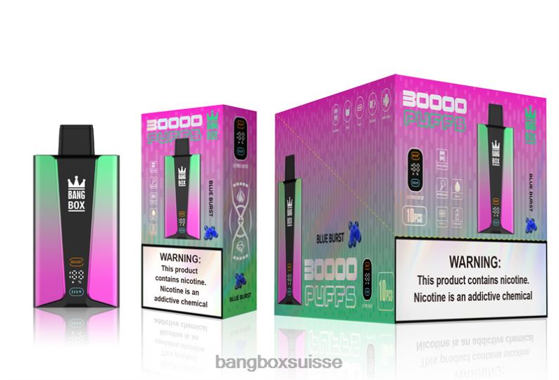 Bang Box Shop - Bang Box Écran intelligent de 30 000 bouffées J80R482 éclat bleu