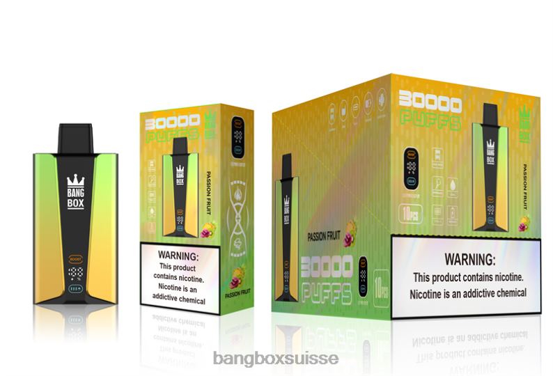 Cigarette Bang Box - Bang Box Écran intelligent de 30 000 bouffées J80R484 fruit de la passion