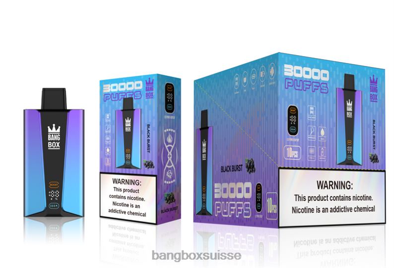 Puff Bang Box Avis - Bang Box Écran intelligent de 30 000 bouffées J80R477 éclat noir