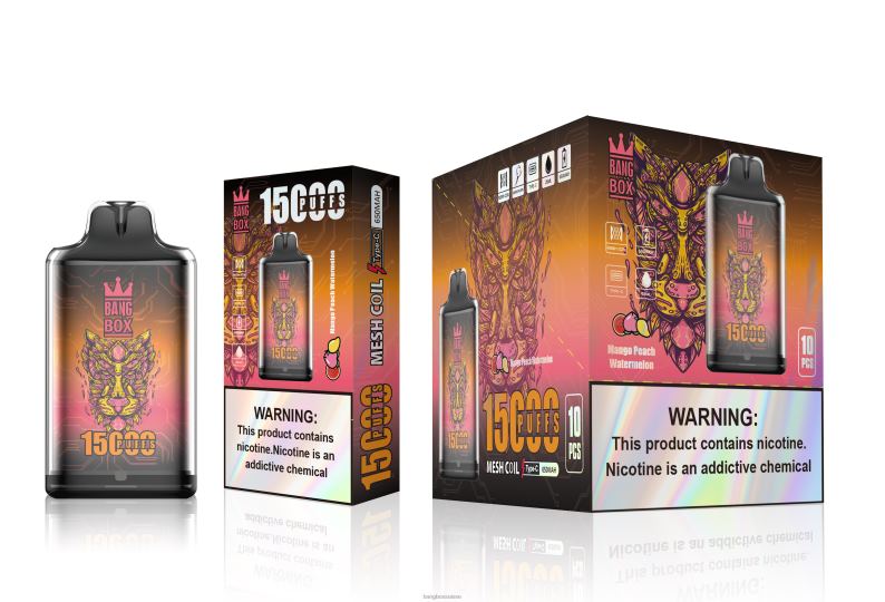 Bang Box Avis - Bang Box s1-15000 bouffées J80R4107 mangue pêche pastèque